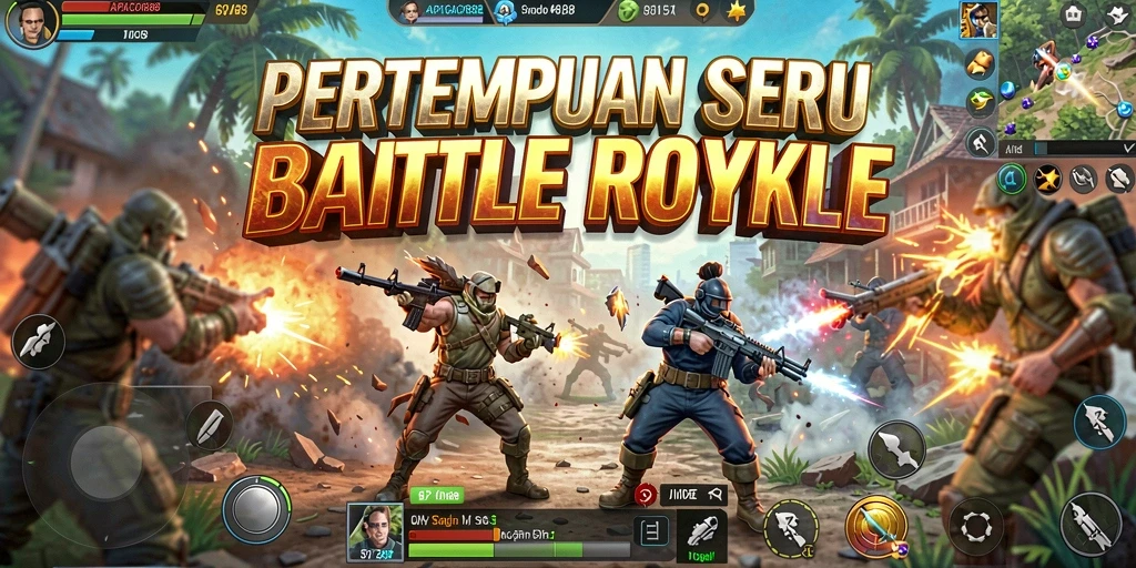 Tangkapan layar menampilkan pertarungan seru dalam APIGACOR88 di medan perang.