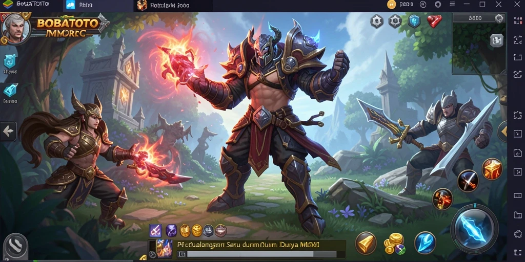 Tampilan gameplay yang seru dan grafis menawan di BOBATOTO