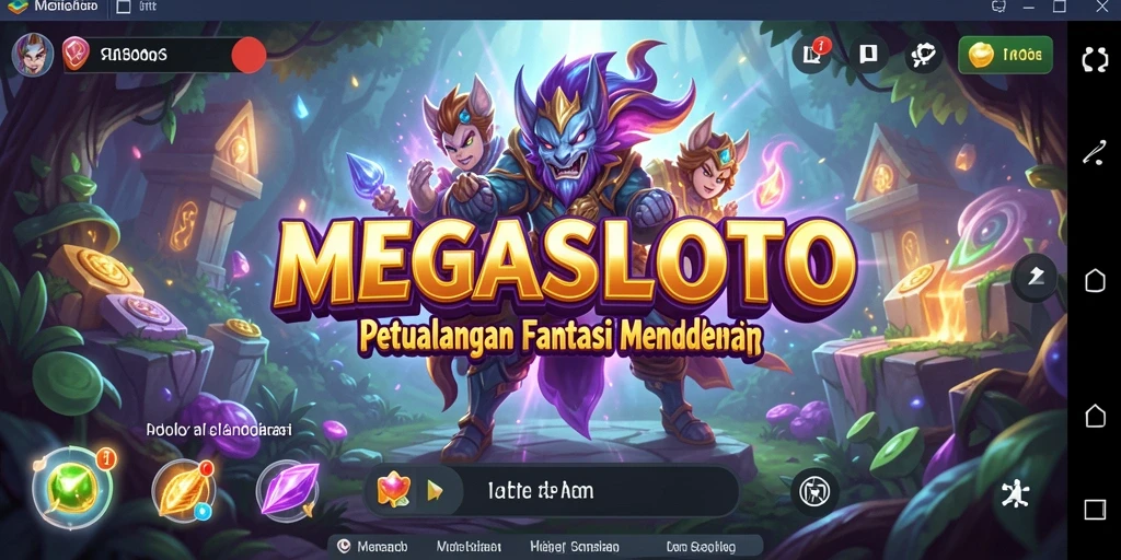 Tampilan menakjubkan dari petualangan ARPG MEGASLOTO.