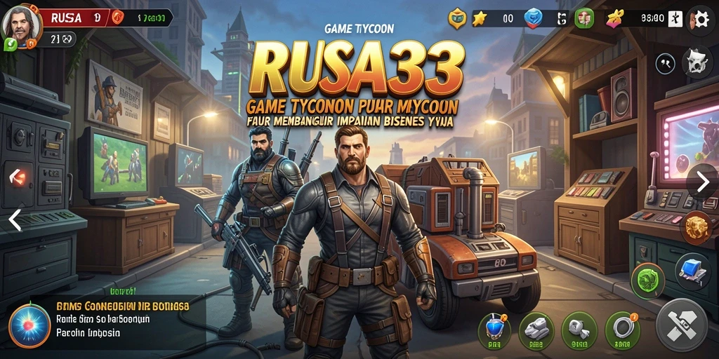 Tampilan menarik dari gameplay RUSA33 yang penuh strategi Tycoon.