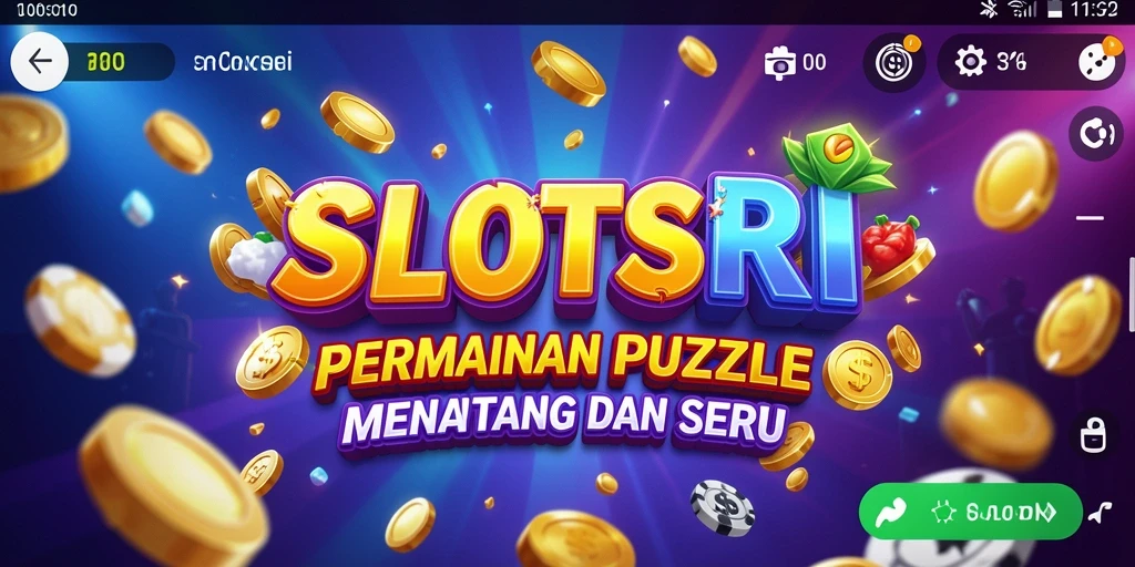 Screenshot gameplay SLOTSRI menampilkan tantangan puzzle yang seru dan menarik.